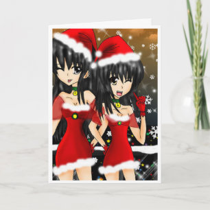 Naughty or Nice, Gay Women Lesbian Holiday Card