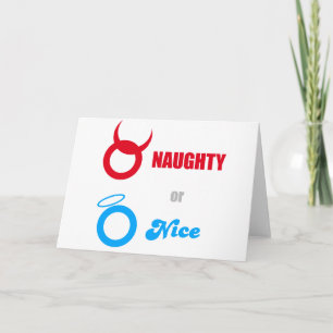 Naughty or Nice? Holiday Card