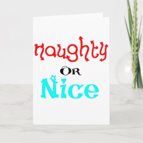 Naughty or Nice Holiday Card