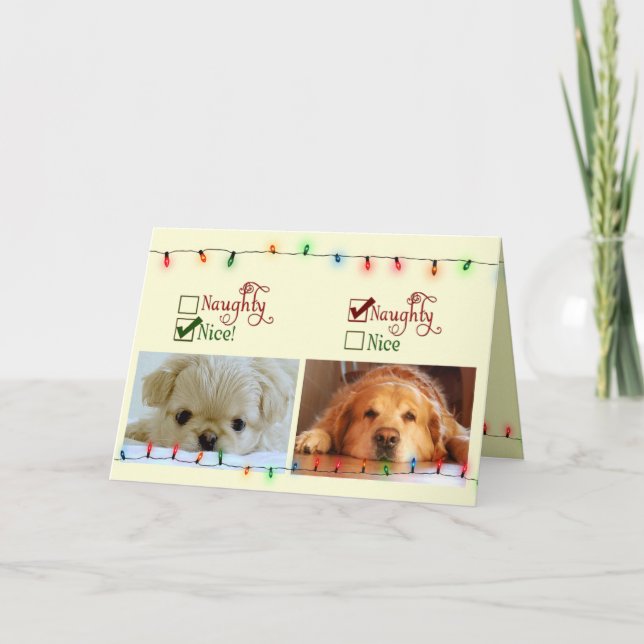 Naughty or Nice Holiday Card (Front)