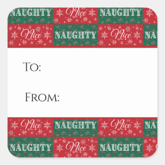 Naughty or Nice List Christmas Gift Tag