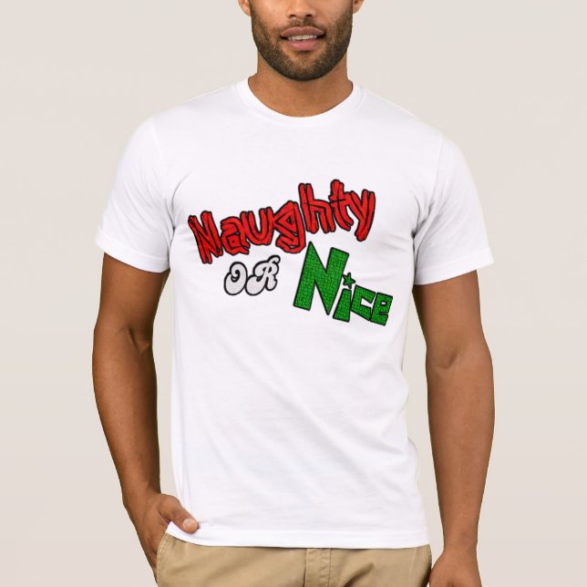Naughty Or Nice? Men's Shirt (Front)