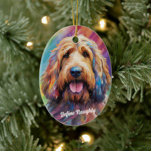 Naughty Or Nice Pet Ornament - Funny Custom Gift