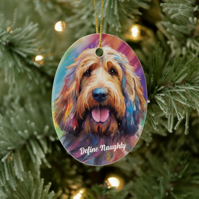 Naughty Or Nice Pet Ornament - Funny Custom Gift (Tree)