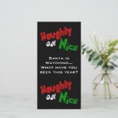 Naughty Or Nice? Photo Card (Standing Front)