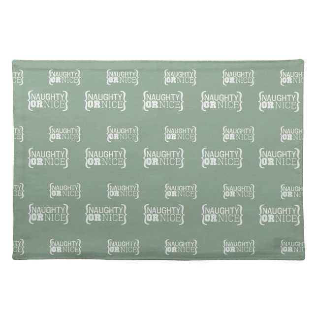 Naughty or Nice Placemat (Front)