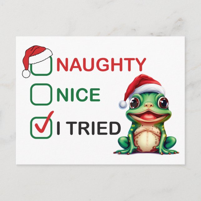 Naughty or Nice Postcard (Front)