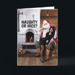 NAUGHTY OR NICE? SANTA CHRISTMAS CARDS FOR HER<br><div class="desc">NAUGHTY OR NICE? CHRISTMAS CARD FOR HER.</div>