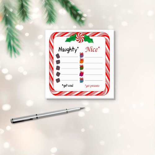  Naughty or Nice Santa Claus  Post_it Notes