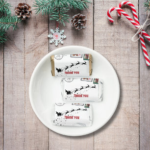 Naughty or nice santa's letter postmarked hershey's miniatures