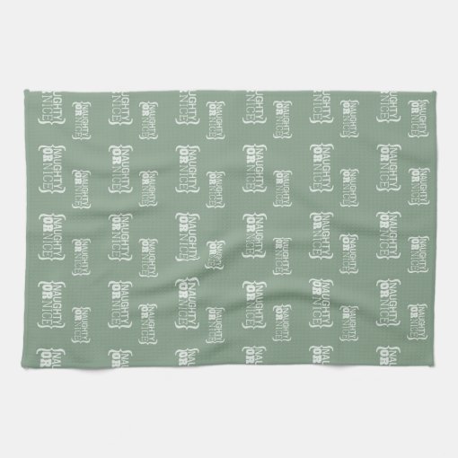 Naughty or Nice Towel Zazzle