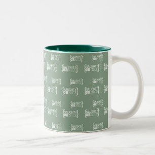 Naughty or Nice Two-Tone Coffee Mug
