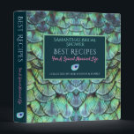 Naughty Peacock Feathers Bridal Shower Cook Book 3 Ring Binder<br><div class="desc">Have friends and family submit their best kitchen recipes and best advise for a spicy married life! A beautiful bridal shower cook book with your fully customized text, all of which is written across a stunning peacock feather ornament with vibrant colors. An original design available exclusively at ©GardenEden online store....</div>