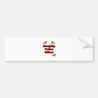Naughty Police Officer Bumper Sticker
