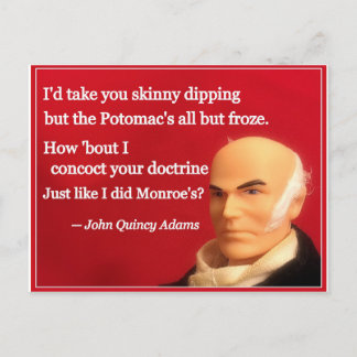 Naughty Presidential Valentine: Monroe Doctrine Holiday Postcard