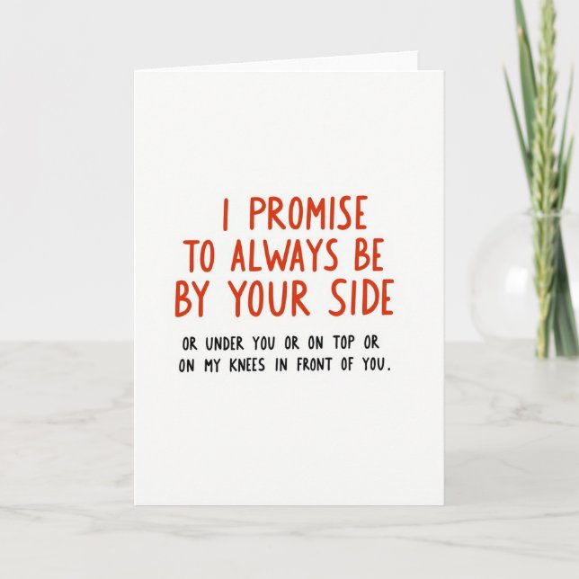 Naughty Promise Love Card (Front)