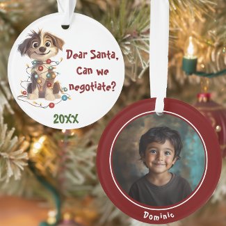 Naughty Puppy Santa Negotiations