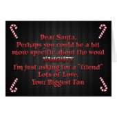 Naughty Santa Letter (Front Horizontal)