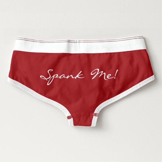 Naughty Santas Helper Spank Me Womens Panty Briefs