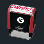 Naughty Self-inking Stamp<br><div class="desc">Rubber Stamps
Naughty
Cute Christmas Theme
Customizable</div>
