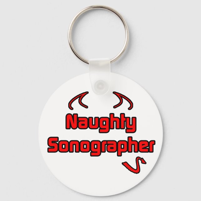 Naughty Sonographer Keychain (Front)