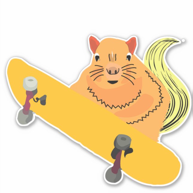 Naughty Squirrel #125 Sticker (Front)