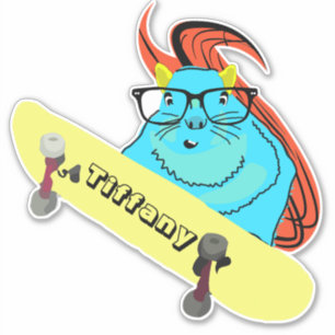 Naughty Squirrel #131 Girls Name Sticker