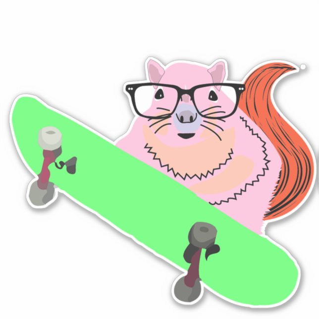 Naughty Squirrel #149 Sticker (Front)