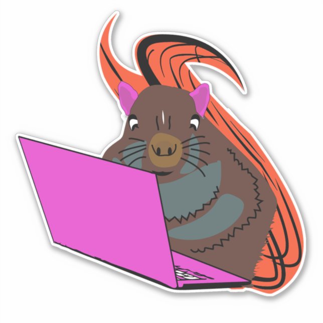 Naughty Squirrel #181 Sticker (Front)