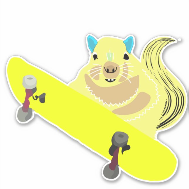 Naughty Squirrel #186 Sticker (Front)