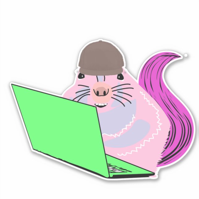 Naughty Squirrel #193 Sticker (Front)