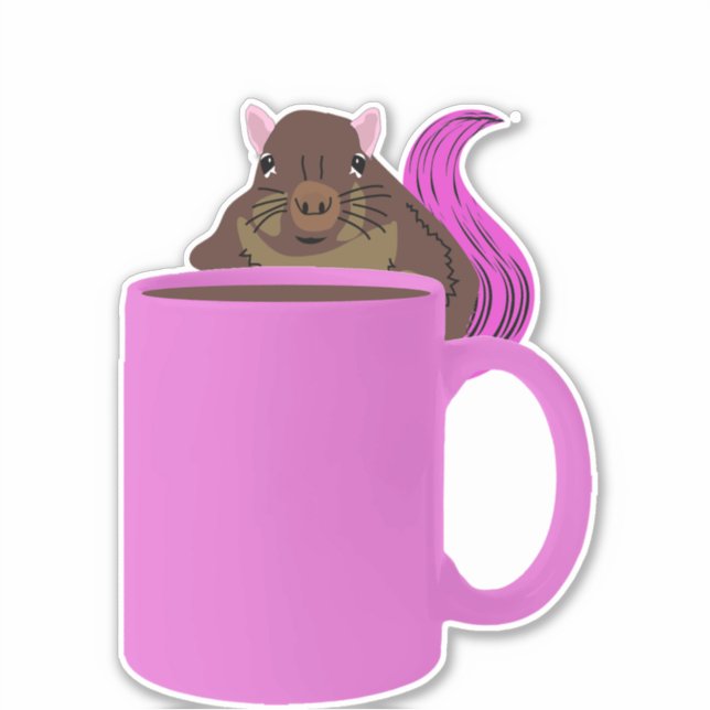 Naughty Squirrel #202 Sticker (Front)