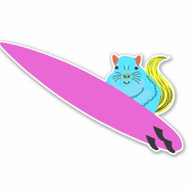 Naughty Squirrel #204 Sticker (Front)