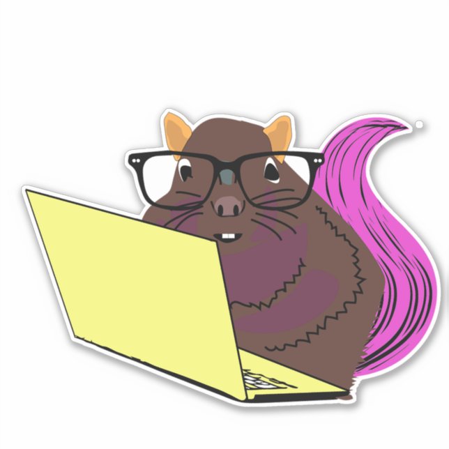 Naughty Squirrel #214 Sticker (Front)