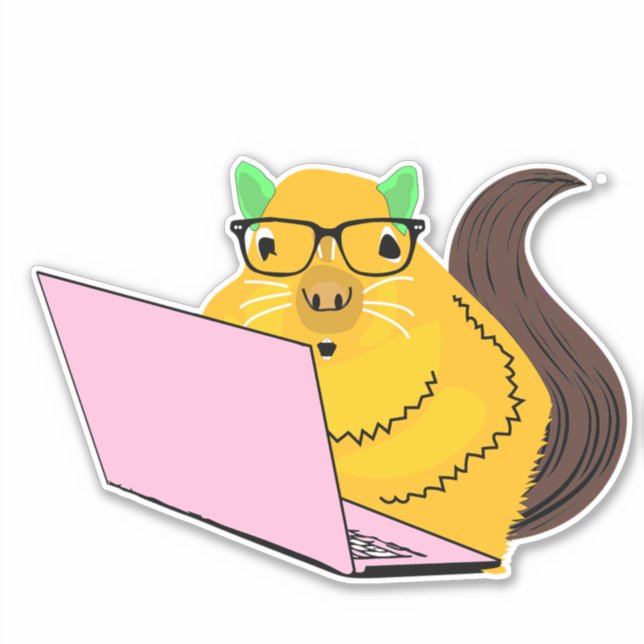 Naughty Squirrel #239 Sticker (Front)