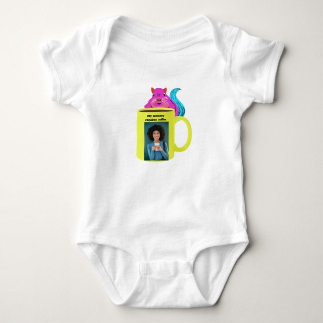 Naughty Squirrel #279 Baby Coffee Bodysuit (Front)