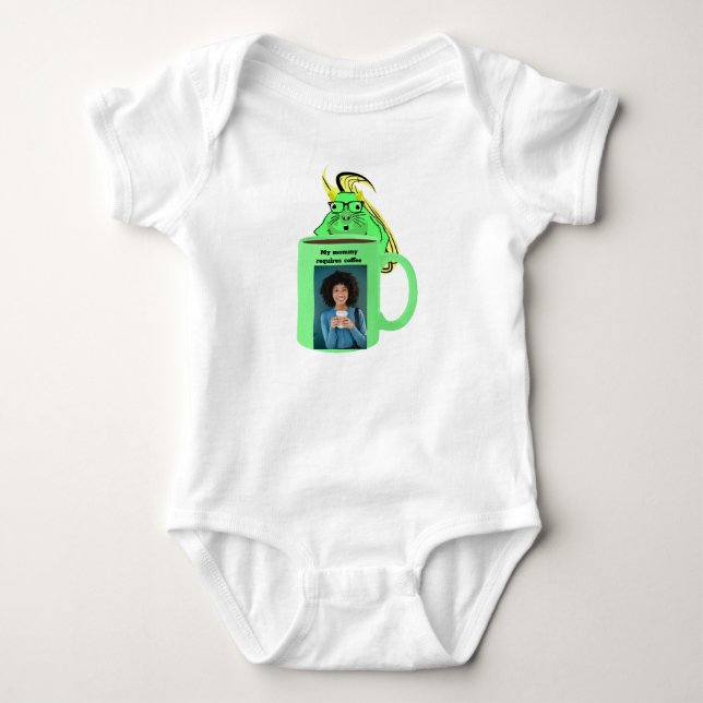 Naughty Squirrel #284 Baby Coffee Bodysuit (Front)