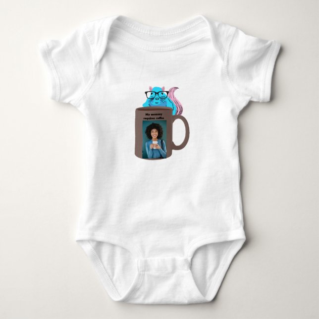 Naughty Squirrel #318 Baby Coffee Bodysuit (Front)