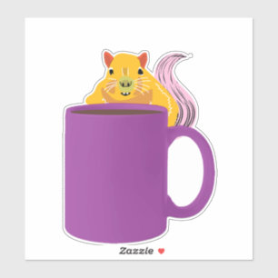 Naughty Squirrel #411 Sticker