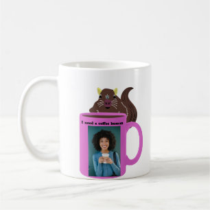 Naughty Squirrel #504 Coffee Human Mug