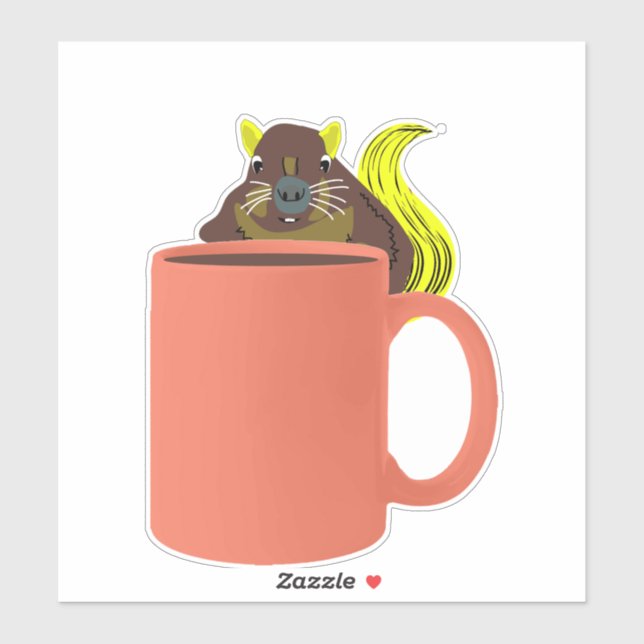 Naughty Squirrel #538 Sticker (Sheet)