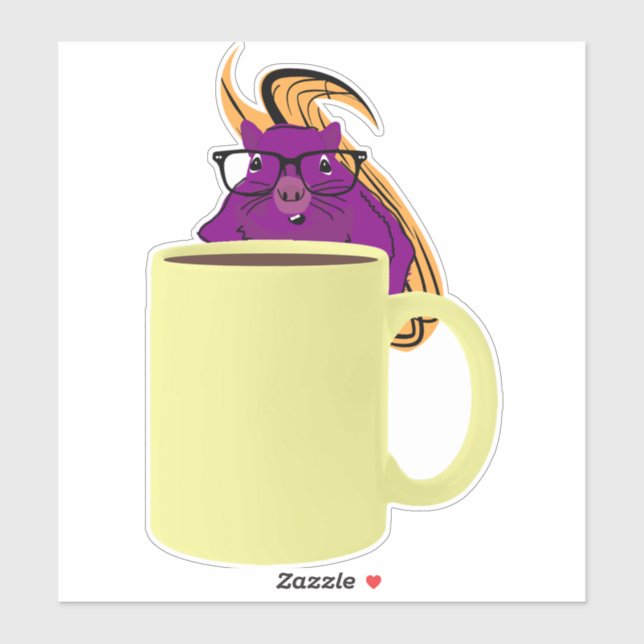 Naughty Squirrel #640 Sticker (Sheet)