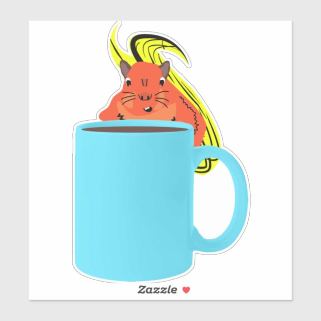 Naughty Squirrel #702 Sticker (Sheet)