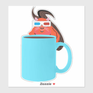 Naughty Squirrel #711 Sticker