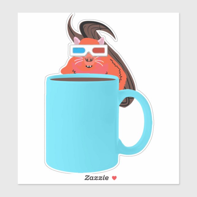 Naughty Squirrel #711 Sticker (Sheet)