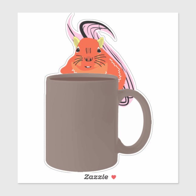 Naughty Squirrel #737 Sticker (Sheet)
