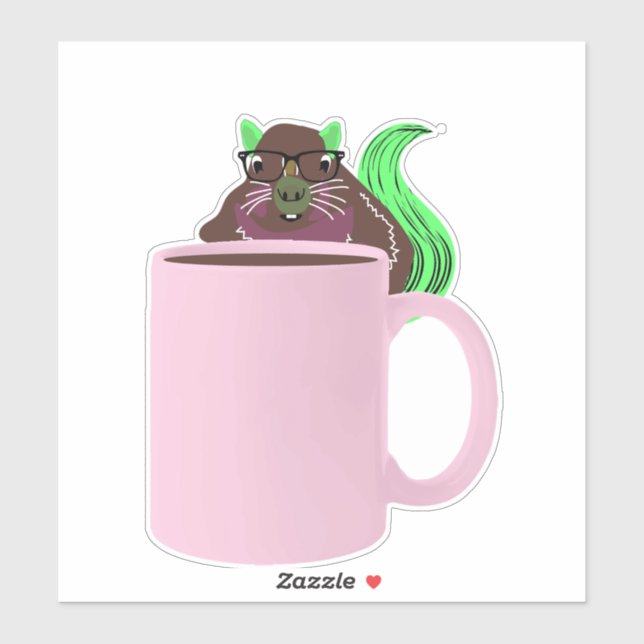 Naughty Squirrel #739 Sticker (Sheet)