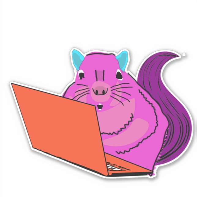 Naughty Squirrel #76 Sticker (Front)