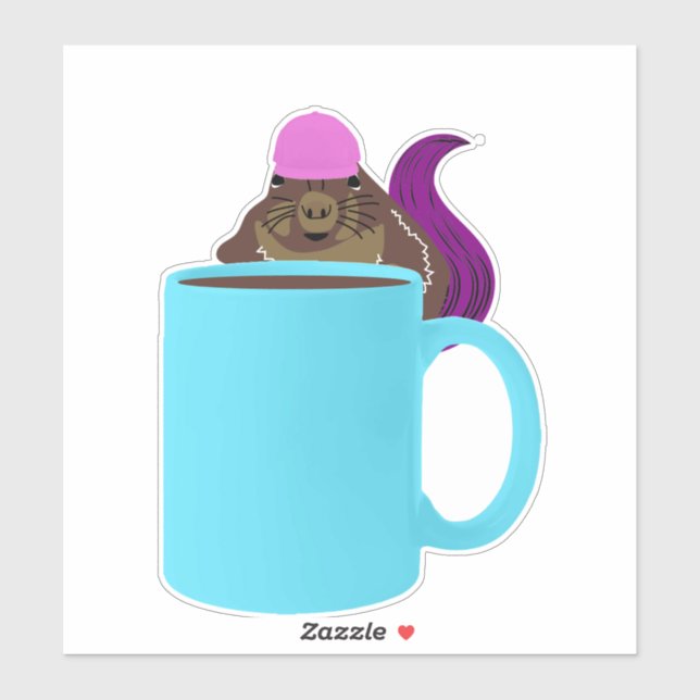 Naughty Squirrel #853 Sticker (Sheet)