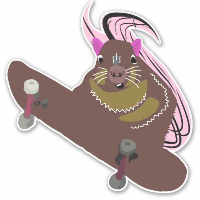 Naughty Squirrel #87 Sticker (Front)